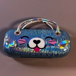 Holographic Puppy Hard Eyeglasses Case Cute‎ Kids Sunglasses Holder